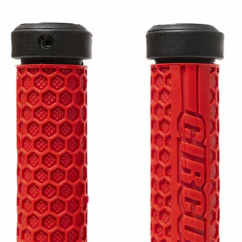 PUÑO HEXAGON 25GEL BICI NEGRO/ROJO (JGO) CIRCUIT MA089-215