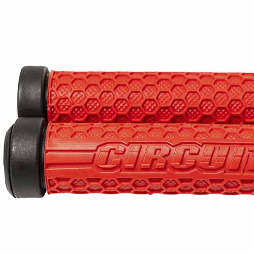 PUÑO HEXAGON 25GEL BICI NEGRO/ROJO (JGO) CIRCUIT MA089-215