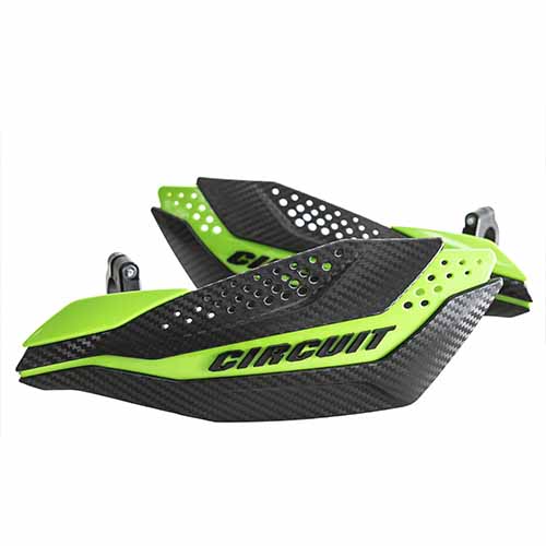 CUBRE MANO DAKAR UNIV. CARBONO/VERDE (JGO) CIRCUIT PM038-2D7