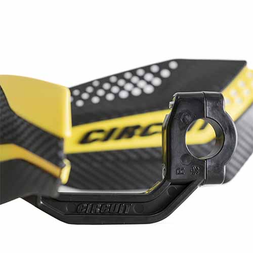 CUBRE MANO DAKAR UNIV. CARBONO/AMARILLO (JGO) CIRCUIT PM038-2D6