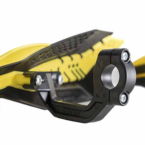 CUBRE MANO DAKAR UNIV. CARBONO/AMARILLO (JGO) CIRCUIT PM038-2D6