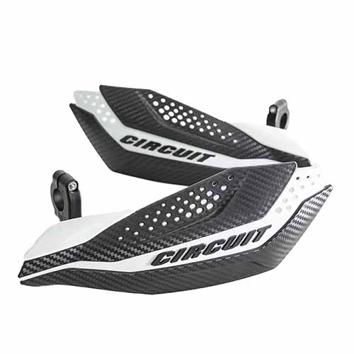 CUBRE MANO DAKAR UNIV. CARBONO/BLANCO (JGO) CIRCUIT PM038-2D2