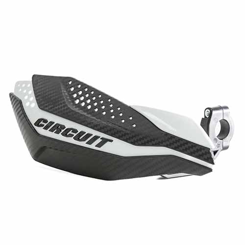 CUBRE MANO DAKAR UNIV. CARBONO/BLANCO (JGO) CIRCUIT PM038-2D2