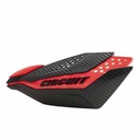 CUBRE MANO DAKAR UNIV. CARBONO/ROJO (JGO) CIRCUIT PM038-2DA