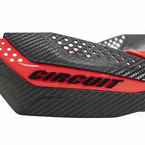 CUBRE MANO DAKAR UNIV. CARBONO/ROJO (JGO) CIRCUIT PM038-2DA