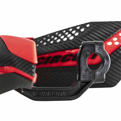 CUBRE MANO DAKAR UNIV. CARBONO/ROJO (JGO) CIRCUIT PM038-2DA