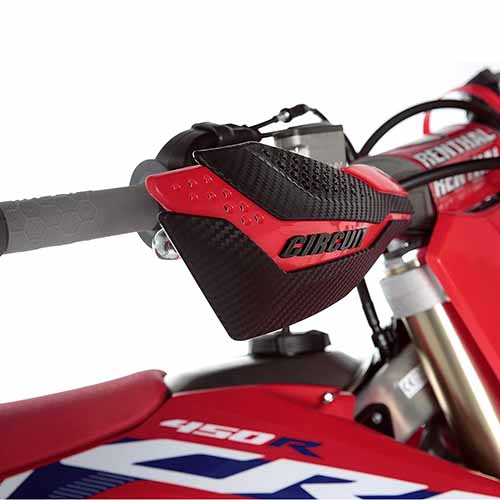 CUBRE MANO DAKAR UNIV. CARBONO/ROJO (JGO) CIRCUIT PM038-2DA