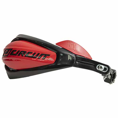 PROTECTOR DE MANO P.4 FAT BAR NEGRO/ROJO (JGO) CIRCUIT PM022-21V