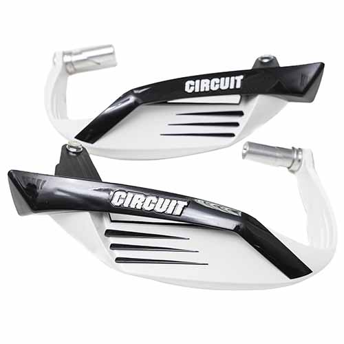 CUBRE MANO STREET BLANCO/NEGRO (JGO) CIRCUIT PM050-221