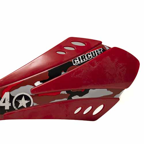 CUBRE MANO SX FRENO A DISCO ROJO (JGO) CIRCUIT PM030-032