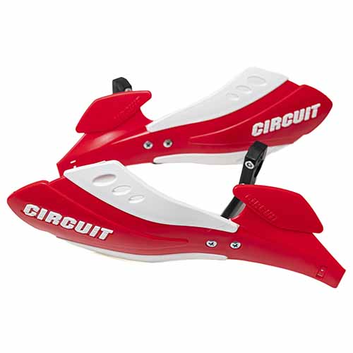 PROTECTOR DE MANO SX BICOMP ROJO CLARO/BLANCO (JGO) CIRCUIT PM033-2A2