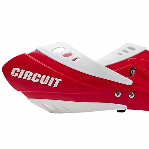 PROTECTOR DE MANO SX BICOMP ROJO CLARO/BLANCO (JGO) CIRCUIT PM033-2A2