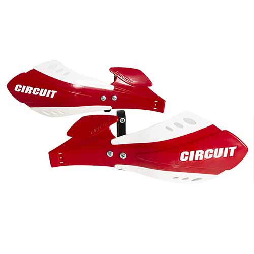 PROTECTOR DE MANO SX BICOMP ROJO/BLANCO (JGO) CIRCUIT PM033-2V2