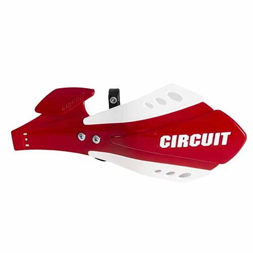 PROTECTOR DE MANO SX BICOMP ROJO/BLANCO (JGO) CIRCUIT PM033-2V2