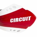 PROTECTOR DE MANO SX BICOMP ROJO/BLANCO (JGO) CIRCUIT PM033-2V2