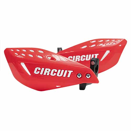 CUBRE MANO VECTOR ROJO FLUO/BLANCO (JGO) CIRCUIT PM061-2A2