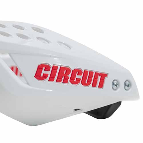 CUBRE MANO VECTOR BLANCO/ROJO FLUO (JGO) CIRCUIT PM061-22A