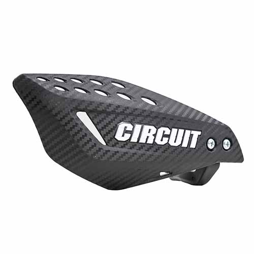 CUBRE MANO VECTOR CARBONO/BLANCO (JGO) CIRCUIT PM061-2D2