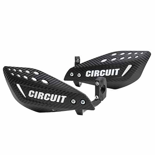 CUBRE MANO VECTOR CARBONO/BLANCO (JGO) CIRCUIT PM061-2D2