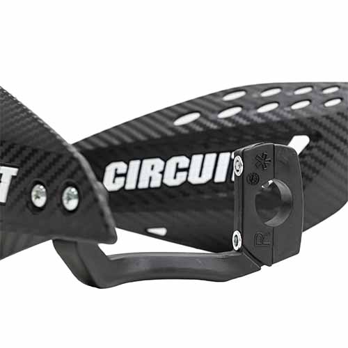 CUBRE MANO VECTOR CARBONO/BLANCO (JGO) CIRCUIT PM061-2D2