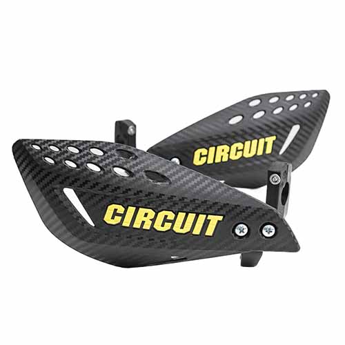 CUBRE MANO VECTOR CARBONO/AMARILLO (JGO) CIRCUIT PM061-2D6