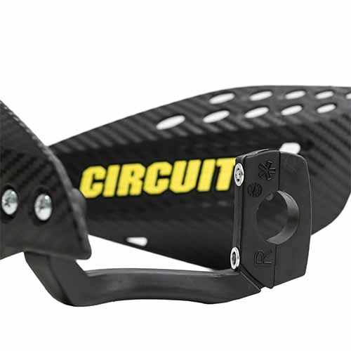 CUBRE MANO VECTOR CARBONO/AMARILLO (JGO) CIRCUIT PM061-2D6
