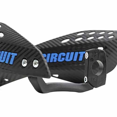 CUBRE MANO VECTOR CARBONO/AZUL (JGO) CIRCUIT PM061-2DAA