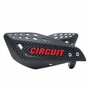 CUBRE MANO VECTOR CARBONO/ROJO FLUO (JGO) CIRCUIT PM061-2DA