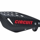 CUBRE MANO VECTOR CARBONO/ROJO FLUO (JGO) CIRCUIT PM061-2DA