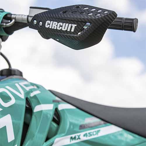 CUBRE MANO VECTOR CARBONO/BLANCO (JGO) CIRCUIT PM061-2D2