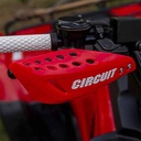 CUBRE MANO VECTOR ROJO FLUO/BLANCO (JGO) CIRCUIT PM061-2A2