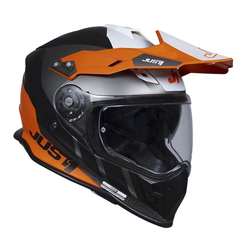 CASCO J34 PRO OUTERSPACE WHITE/FLUO ORANGE/BLACK MATT XXL JUST1