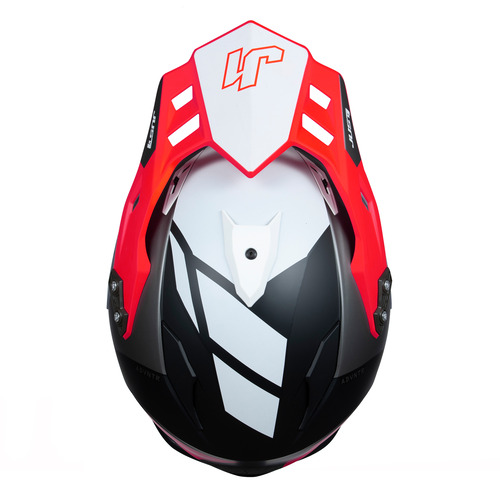 CASCO J34 PRO OUTERSPACE WHITE/FLUO RED/BLACK MATT XXL JUST1