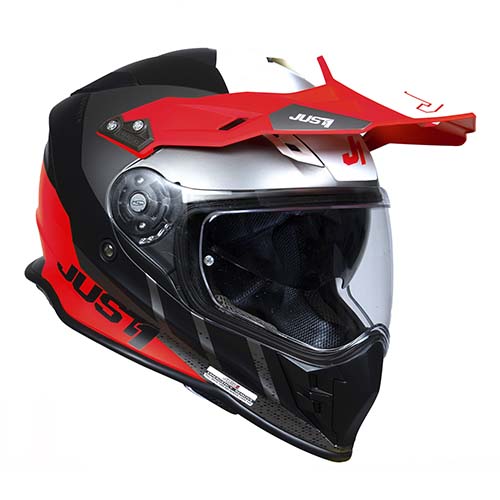CASCO J34 PRO OUTERSPACE WHITE/FLUO RED/BLACK MATT XL JUST1