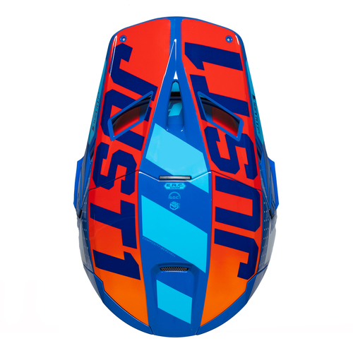 CASCO J22F FIBRA DE VIDRIO FALCON ORANGE/BLUE MATT XL JUST1