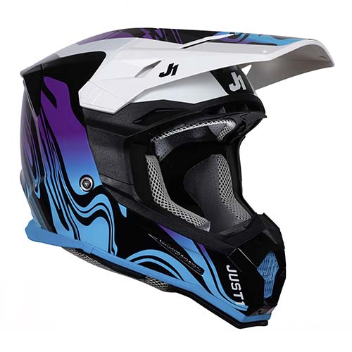 CASCO J22F FIBRA DE VIDRIO FLUID BLUE/BLACK M JUST1