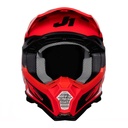 CASCO J22F FIBRA DE VIDRIO TALENT BLACK/RED M JUST1