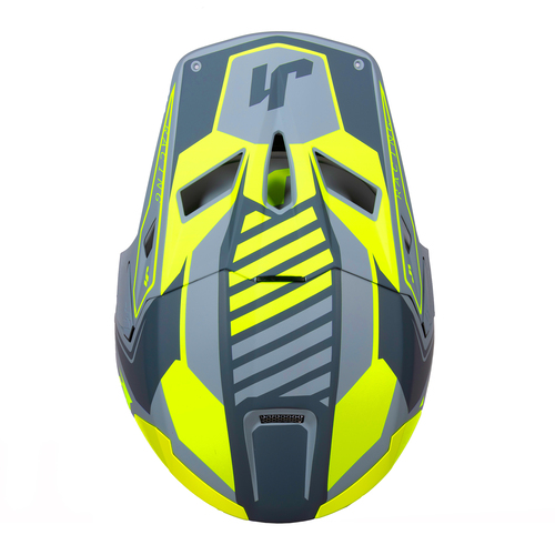 CASCO J22F FIBRA DE VIDRIO TALENT FLUO YELLOW/GRAY XL JUST1