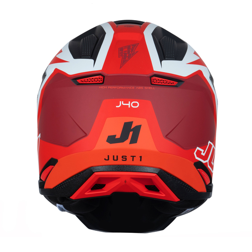CASCO J40 FLASH RED/WHITE/BLACK MATT M JUST1