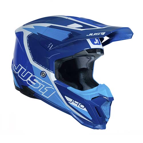 CASCO J40 FLASH WHITE/BLUE MATT S JUST1