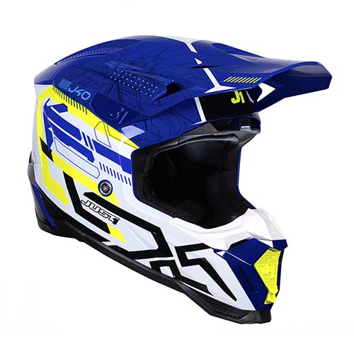 CASCO J40 MISSION FLUO YELLOW/BLUE GLOSS S JUST1