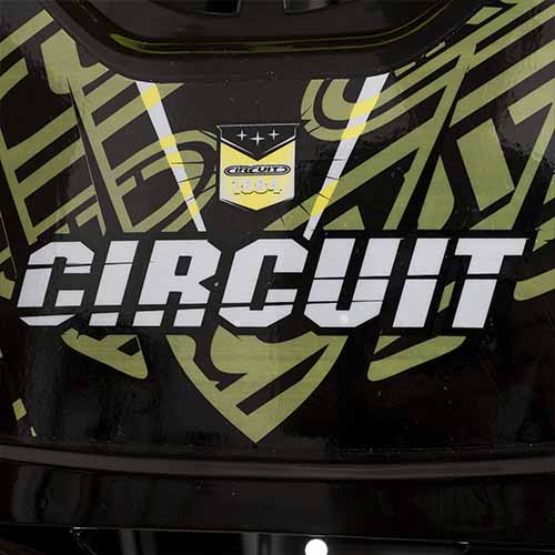 PECHERA CIRCUIT ADULTO PP/PP NEGRO/AMARILLO FLUOR (PR004-E01) CIRCUIT EXCLU