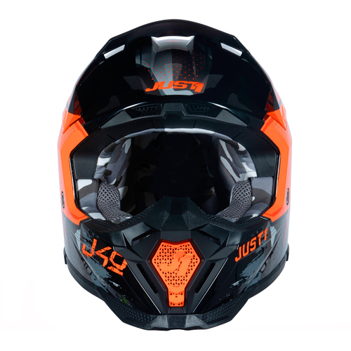 CASCO J40 SHOOTER CAMO/ORANGE/BLACK GLOSS M JUST1