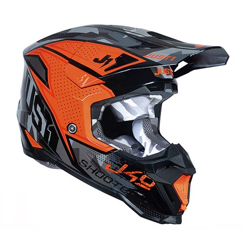 CASCO J40 SHOOTER CAMO/ORANGE/BLACK GLOSS L JUST1