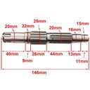 EJE DE PIÑON HONDA XLR/ZANELLA RX150/MOTOMEL CG150 STD