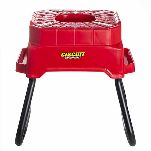 CABALLETE CUBIC MOTOCROSS ROJO/BLANCO CIRCUIT SM001-2V2