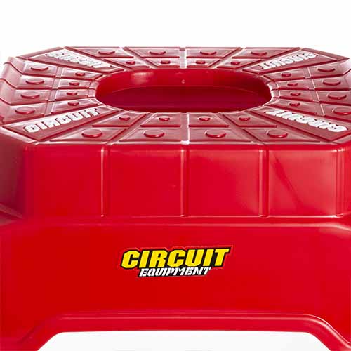 CABALLETE CUBIC MOTOCROSS ROJO/BLANCO CIRCUIT SM001-2V2