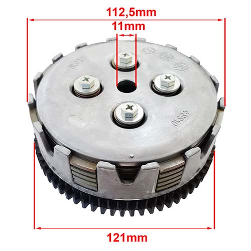 EMBRAGUE COMPLETO YAMAHA CRYPTON T105 (CANASTA + CAMPANA INTERIOR) STD