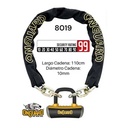 LINGA 8019 MASTIFF 110cm X 10mm (CERRADURA CON CANDADO) ONGUARD