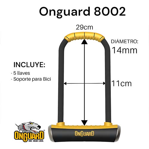 TRABA U 8002 PITBULL LS 11.5cmX29.2cm GROSOR:14mm ONGUARD